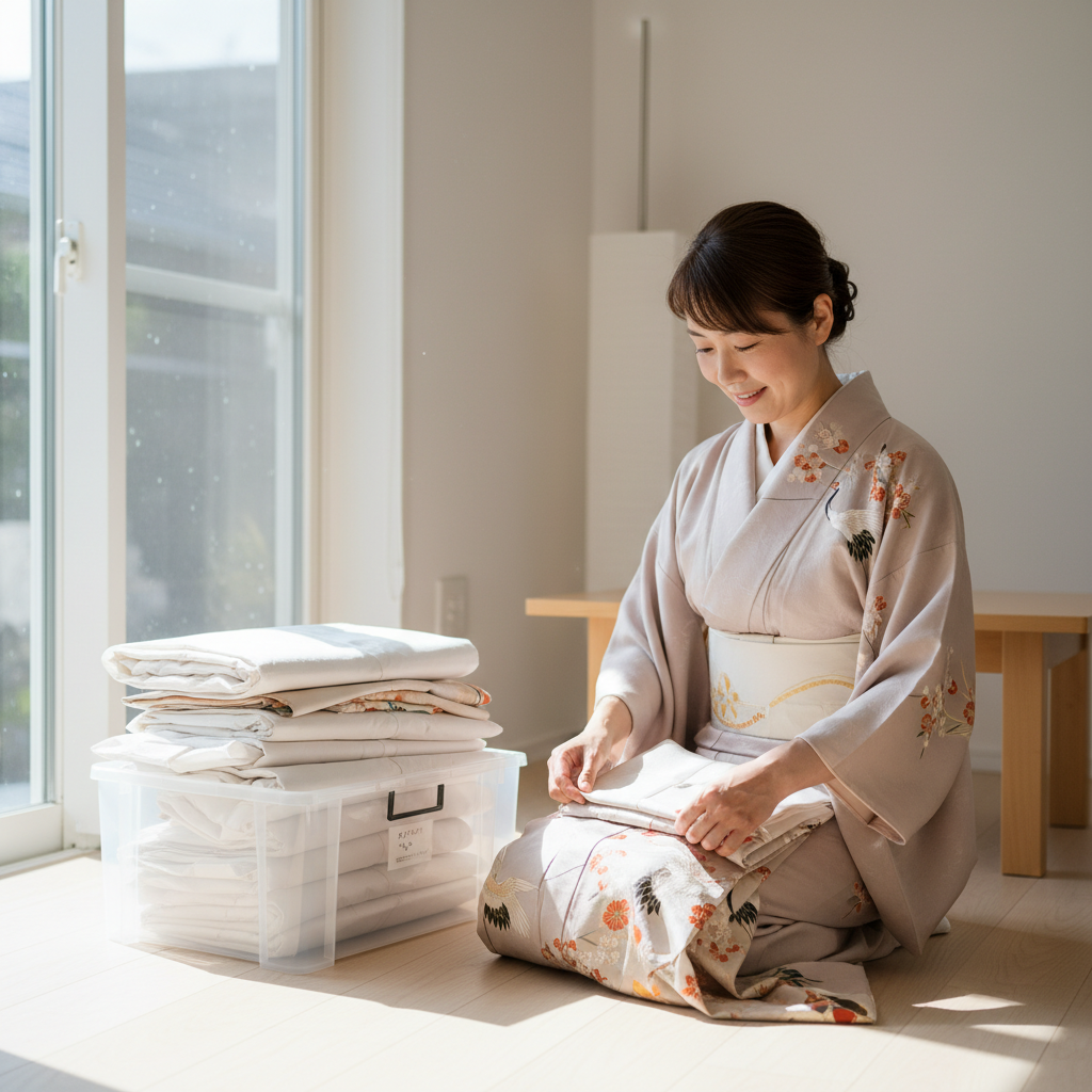 着物 収納 困るの着物の収納に困る原因はコレ！知らないと後悔するNG事例について解説するイメージ画像